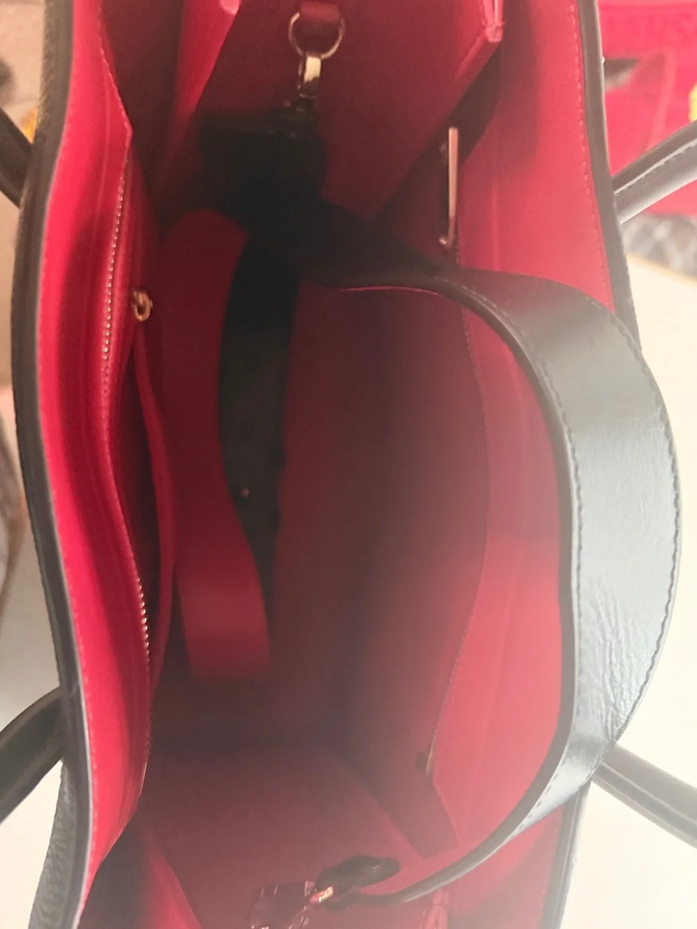 Christian Louboutin Black Pebbled Leather Tote with Multicolor Studs